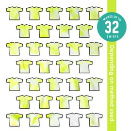 S.E.I Neon Lime Tie Dye Kits for Large Groups, Fabric Dye, Large Tie Dye Kit for Big Projects and Fun Activities, 1-Quart-32 Ounces…