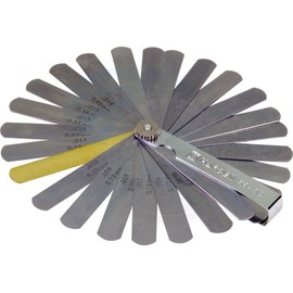 HARDEN Professional Metric and Imperial Feeler Gauge 90mm, 32 gauges Sizes 0.04-0.88mm (HAR 58432)