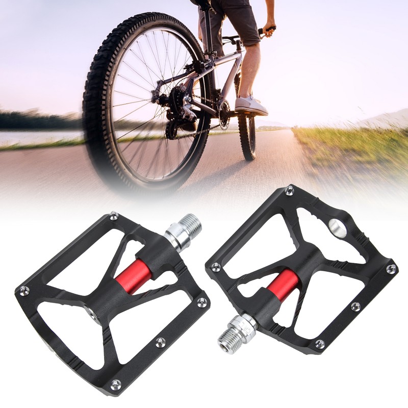 2pcs Mountain Bike Pedals NonSlip Aluminum Alloy Lightweight Bicycle Flat