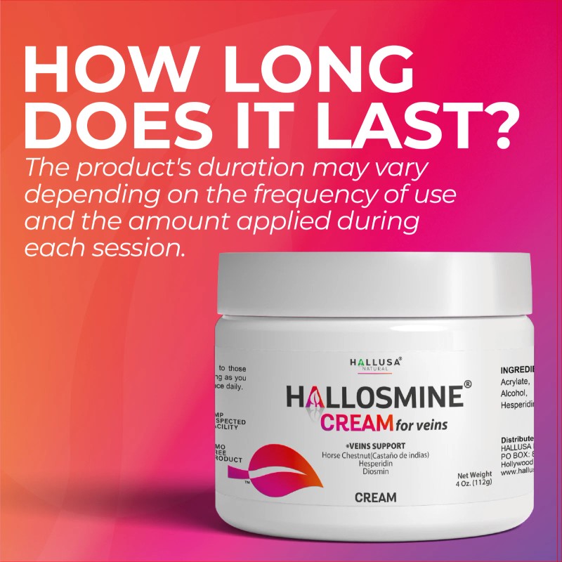Hallosmine ULTRA Diosmin Hesperidin + FREE Cream Veins 4 oz