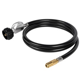 SHINESTAR Regulador de propano y manguera de 6 pies para Blackstone plancha de mesa de 17 y 22 pulgadas, se conecta a tanque de propano de 5 a 20 libras