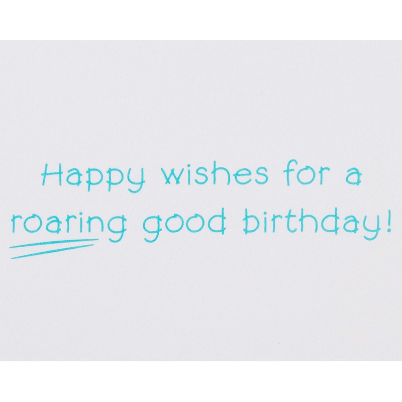 Papyrus Birthday Card for Kids (Roaring Good Birthday)