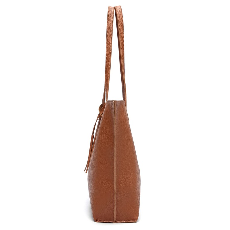 Dreubea Women's Soft Faux Leather Tote Shoulder Bag from, Big