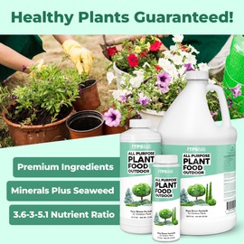 Plant Food Outdoor – Liquid Plant Fertilizer for All Plants, Vigorous Growth & Strong Roots, 8 oz