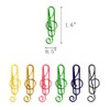 CellCase 100 Pieces Music Paper Clips Musical Notes Clips Note