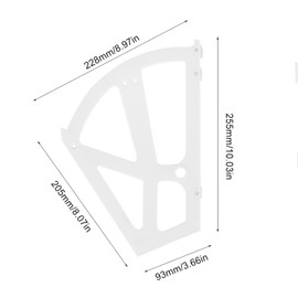 Shoe Rack Accessory, Shoes Drawer Cabinet Hinges, Home Plastic Hollowed Two Layers Shoe Cabinet Shelf Rack Holder Hinges Accessory(White)