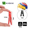 KADAX Clothes Pegs, 20 x Sturdy Plastic Clips, Colourful Sock