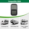 Dulepax Vertical RV Window, 12" W x 24" H Tinted