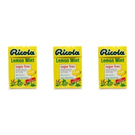 (3 PACK) - Ricola - Lemon Mint SF Lozenges Box | 45g | 3 PACK BUNDLE