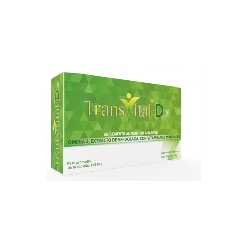 Transvital D Suplemento Alimenticio a Base de Omega 3, Extracto