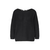 comma Cotton Jumper with Leo Bow Detail on Back, black,