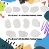 Pebbles for Painting, Bulk White Rock Painting Kit 12PCS Irregular