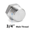 Feelers 3/4" NPT Male Outer Hex Head Thread Plug Pipe
