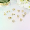 Round Initial Stud Earrings Women's Dainty A-Z Letter Earrings Hypoallergenic