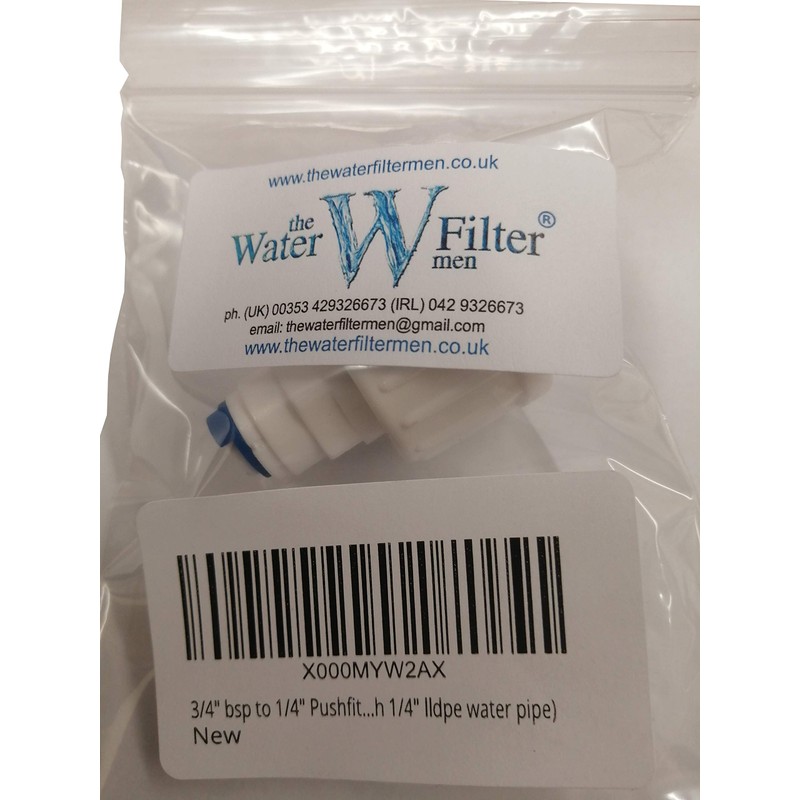 3/4" bsp to 1/4" Pushfit Connector - Feed Water Connection