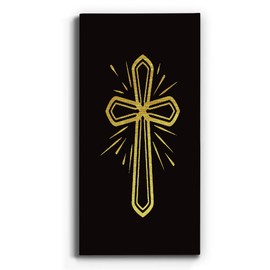 Renditions Gallery The Cross Wall Art, Premium Gallery Wrapped Canvas Decor, Ready to Hang, 40 in H x 20 in W, Made in America Print