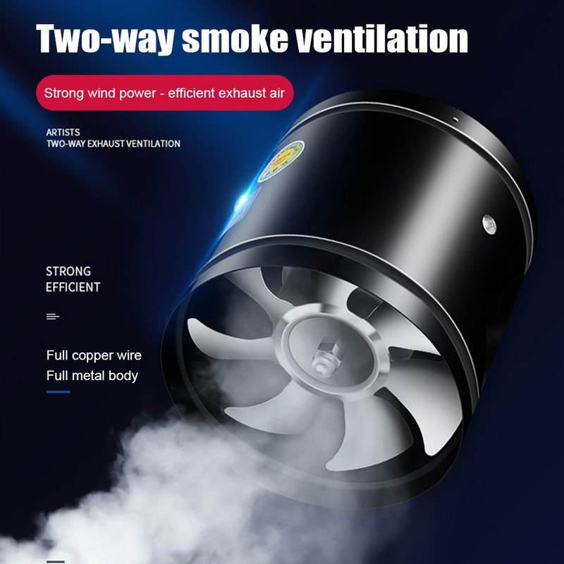Round Inline Booster Duct Fan Exhaust Ventilation Fan with Low
