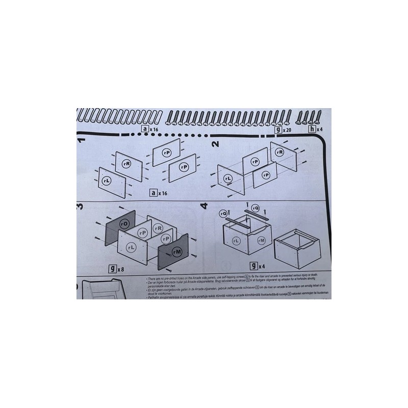 Arcade1up Pac-Man Legacy Riser (RR) Replacement Parts