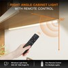 MEKKLEON Under Cabinet Lights Remote Control,2 Pack Magnetic Dimmable Closet