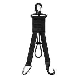 YELAIYEHAO 3 in 1 Dugout Organizer Baseball Bat Holder with Glove Clip and Helmet Hook for Baseball Softball Fence Bag Water Bottle Hiking Camping (Black, 1)