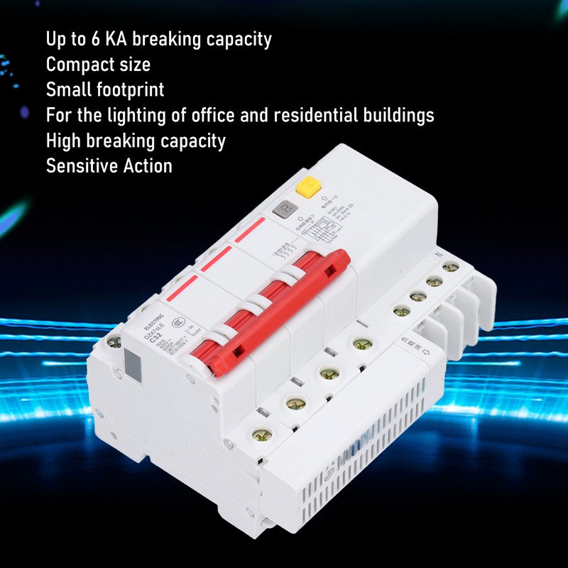 C32 Miniature Circuit Breaker 4P+N Leakage Protection for Rural Network