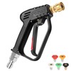 1 Set Short Pressure Washer Tool with Swivel 3/8inch Inlet