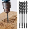 5Pcs Brad Point Drill Woodworking 4 Flute Cut Drilling Tool