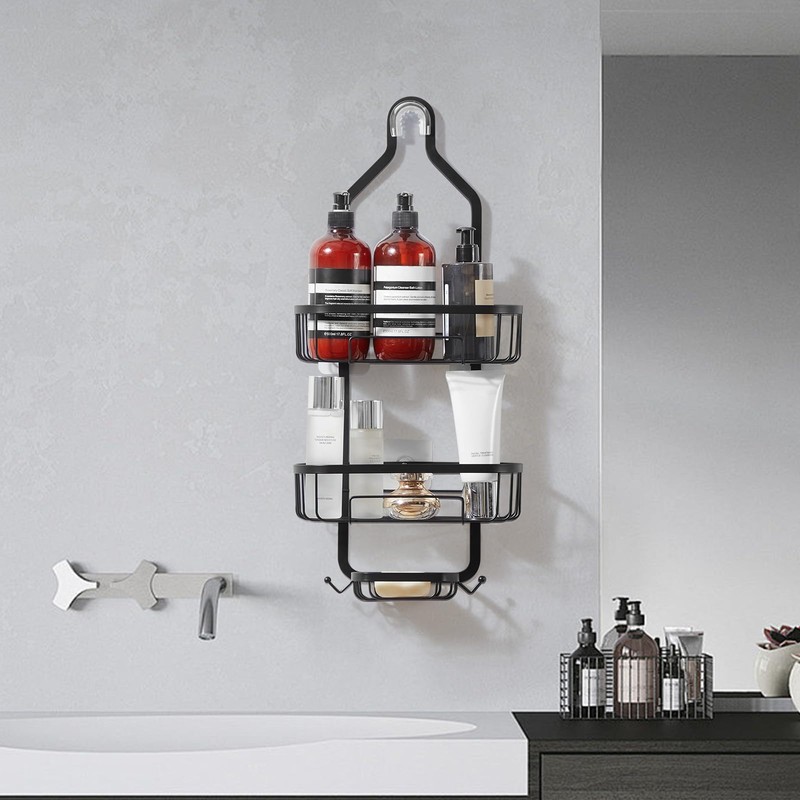 VEVOR Shower Caddy, 3-Tier Hanging Bathroom Shower Storage Organization Shelves