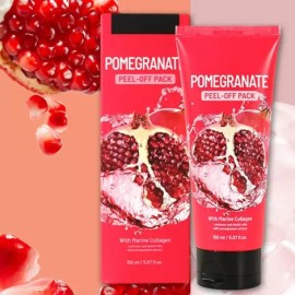 생기있게 병풀추출물 녹차추출물 필오프팩 150ml 석류 Vitalizing Green Tea and Purslane Extract Peel-Off Pack 150ml Pomegranate