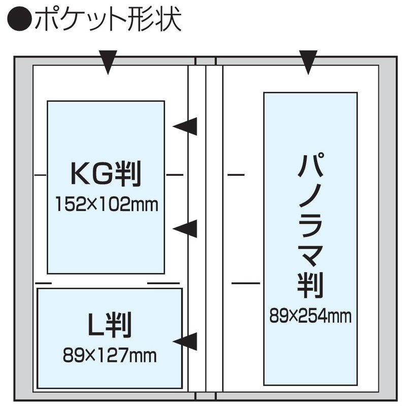 ナカバヤシ PMXポケットアルバム L判3段 120枚収納 ドナルドダック PMX-120-6-4
