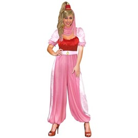 Sanctuarie Designs Plus Size Jeannie the Genie Costume Jumpsuit & Wig Ponytail Hat Lg