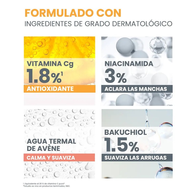 Sérum Avne Vitamin Activ Cg para Luminosidad y Tono Uniforme