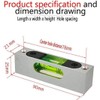 Green Aluminum Alloy Luminous Metal High Precision Adjustable Spirit Level