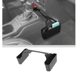 JWWY Gear Shift Storage Box Compatible with 2018-2024+ Jeep Wrangler JL JLU & Gladiator JT 4xe Center Consoles & Organizers Trunk for Jeep Wrangler JL Interior Accessories Fluff Fiber