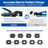 Muzata Upgraded Custom Hydraulic Crimping Tool Hydraulic Crimper with 9