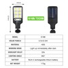 Solar Outdoor Lights 2500LM LED Security Lights with Remote Control,