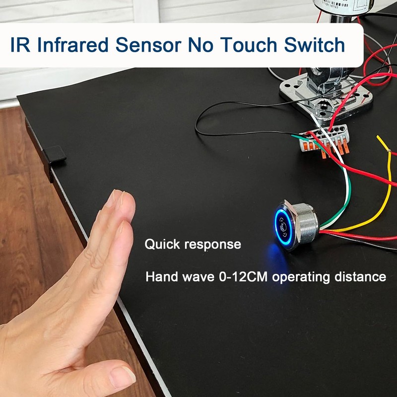 DMWD No Touch Exit Button Door Switch 1NO 1NC, Touchless