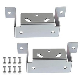 2 x Bracket for Support Supports, Adjustable Trailer Support with Bolt and Screw, Trailer Accessories Supports, Mounting Profile for Support Supports