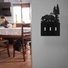 Lothee Metal Bear Switch Covers Moose Tree Mountain Elk Black