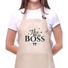 Couple Aprons for Cooking, The Boss The Real Boss Apron