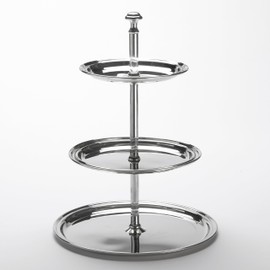 American Metalcraft STS3 Tiered Stand, Stainless Steel, Three-Tier, 8-1/2" Diameter, 11-3/4" Height