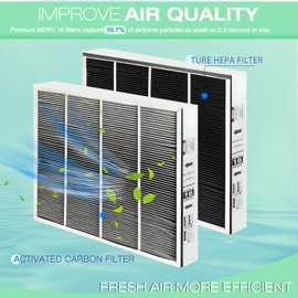 Upgraded PGAPXCAR2420-a02 MERV16 Replacement Cartridge, PGAPXCAR2420 Filter Compatible with Bryant/Carrier Air Purifier PGAPXCAR2420, with Size of 24''x20''x3'' PGAPXCAR2420 Replacement Filter