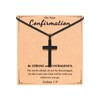 PINKDODO Confirmation Gifts for Teenage Boys Catholic Men Cross Necklace