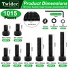 Twidec/1015PCS M3 Screws Assortment Kit,Hex Socket Cap Head Screws M3x6/8/10/12/16/20/25/30mm,12.9