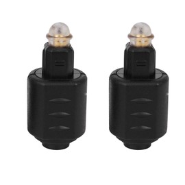 Aswalling 2 Packs Optical 3.5mm Female Mini Jack Plug to Digital Toslink Adapter