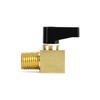 QWORK Air Compressor Valve, 2 Pack, Brass Mini Ball Valve,