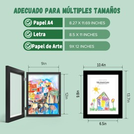 Marcos para Cuadros,Marco para Dibujos Niños,Marco de Fotos,Cuadros para Fotos,lmacenamiento de Marcos de Arte para Niños,Marco de Almacenamiento de Pintura Artística,Adecuado para Pintura Infantil
