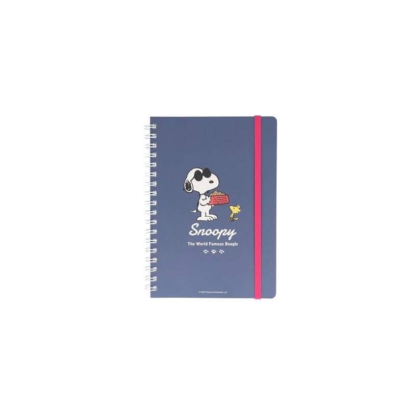 Sunstar Stationery Snoopy Notebook, Ring Notebook, B6, New Life Collection,