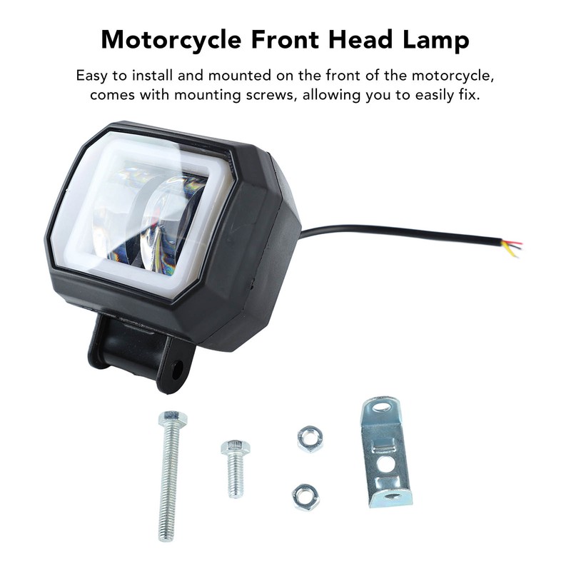 3in Motorcycle LED Headlights with Blue Aperture 20W Waterproof Bright
