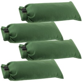 Flood Water Barrier Sand Bags, 4 Pcs Thickened Canvas Sand Bags Barriers for Flooding Reusable Flood Protection Sandbags with Buckle for Home Door Window Basement Garage to Prevent Rain Wind